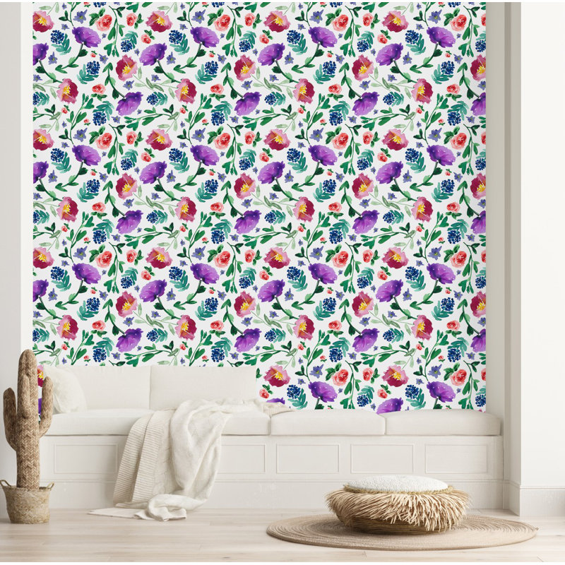 Floral Tile, 2.08' W x 10.42' L