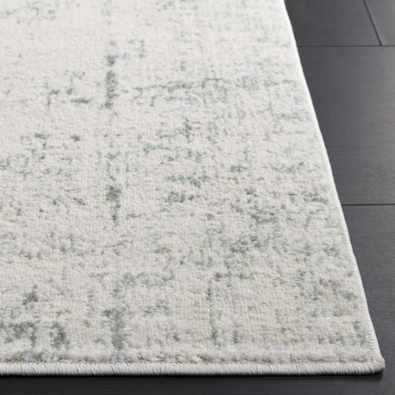 Adirondack Abstract Area Rug In Sage / Ivory, Rectangle 235 x 305 cm