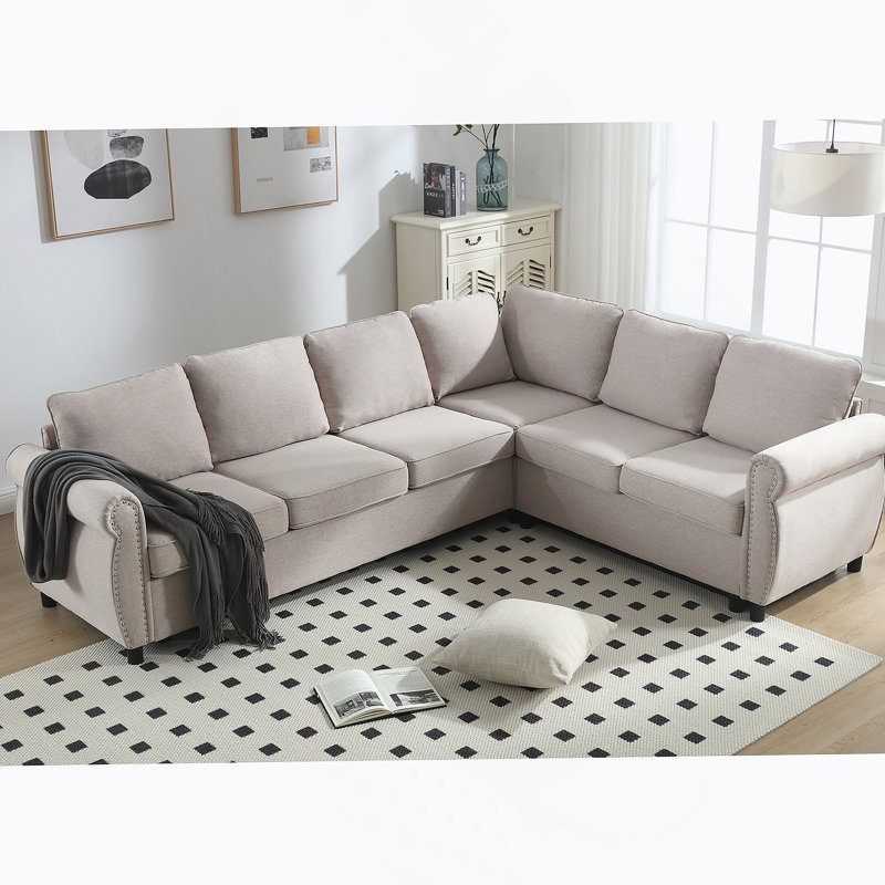 Canapé-lit modulaire en L polyvalent pour les salons spacieux
