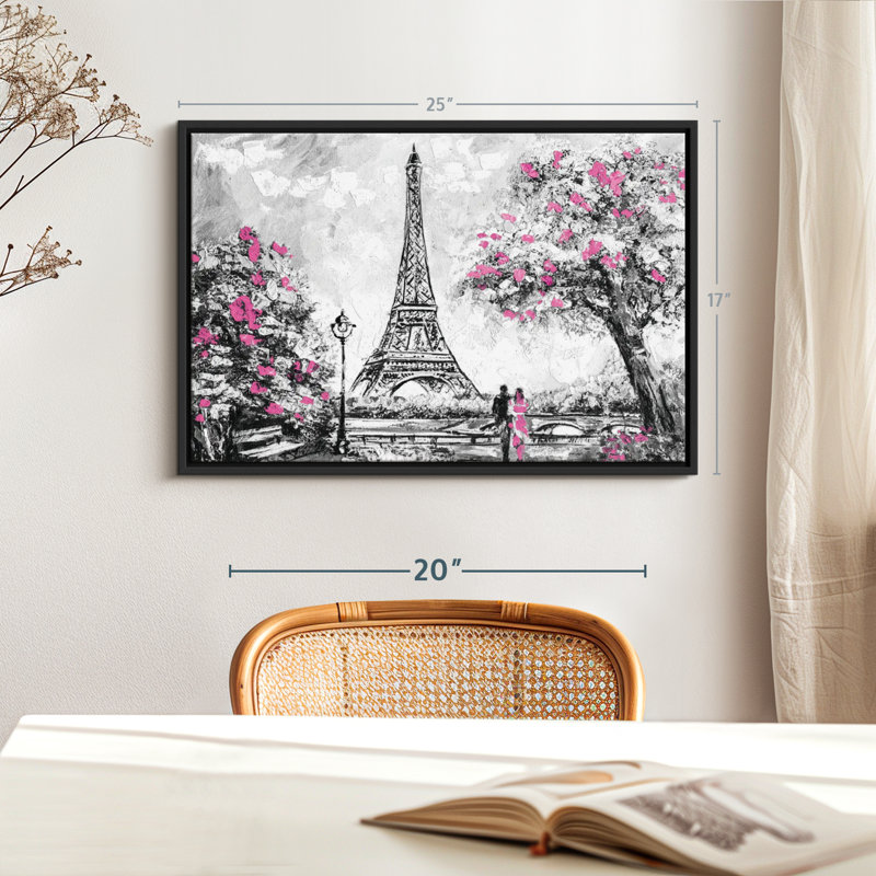 Places "Tour Eiffel, impression sur toile", H 17 po x l 25 po