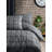 100% Cotton Ranforce Double Quilt Cover Set, Black | Includes 79 x 87 in Duvet Cover, 63 x 79 in Fitted Sheet + 20 x 28 in Pillowcases (2) | Pigment Printing, Machine Washable, Elegant Button Closure Design-120487663-120487665