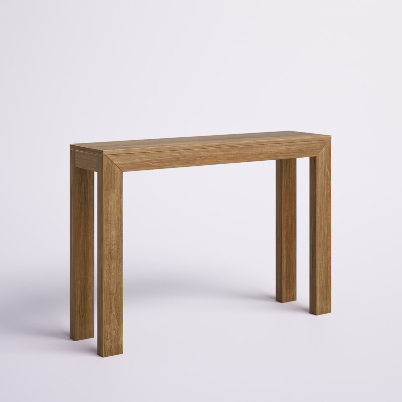 Beckett Solid Wood Console Table, 32" H x 46" W x 12" D, Pecan