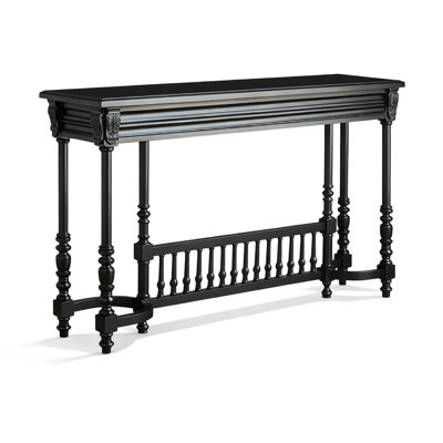 American Country Style Birch Carved Entryway Console