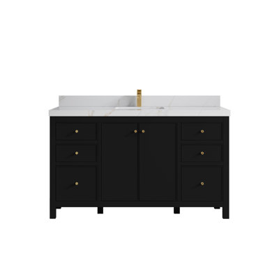Chicago 60'' Single Bathroom Vanity with Top