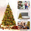 Arbre de Noël vert avec 300 lumières DEL-1536199339-1536199337