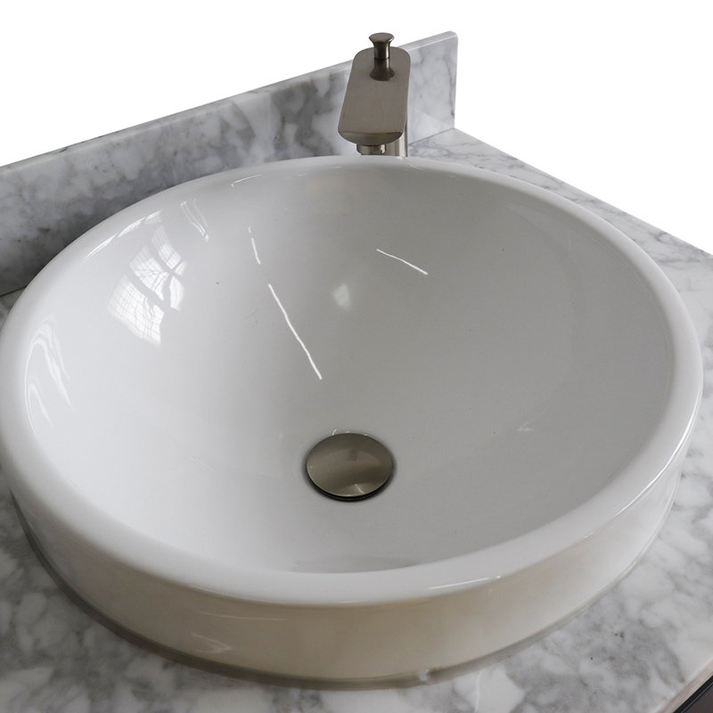Nickolai 61'' Double Bathroom Vanity with Top, White