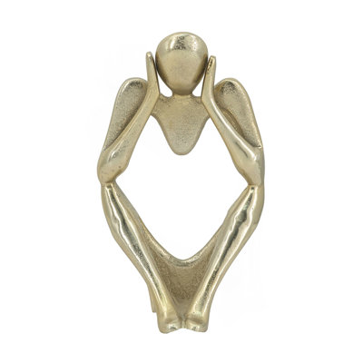 6X4x11" Abstract Aluminum Human Figurine