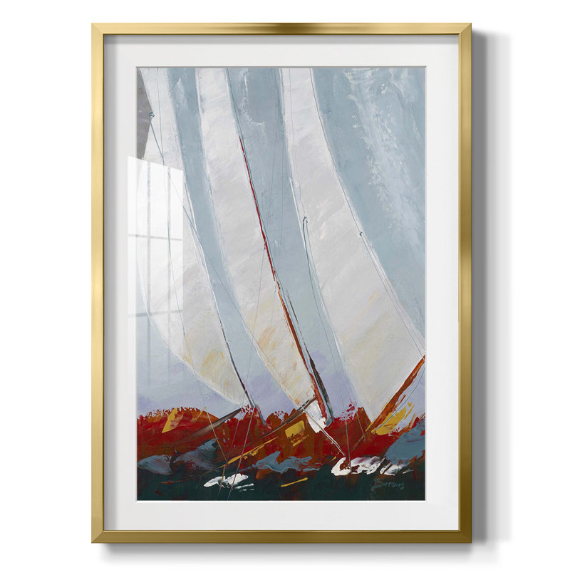 Tunnels of Suisse, reproduction encadrée, Papier avec cadre doré, Blanc