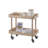 rectangle double-layer metal cart
