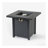 28-inch Iron Square Propane Fire Pit Table