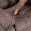 Fauteuil inclinable manuel rembourré de 38 po de largeur Jerneshia-121780308
