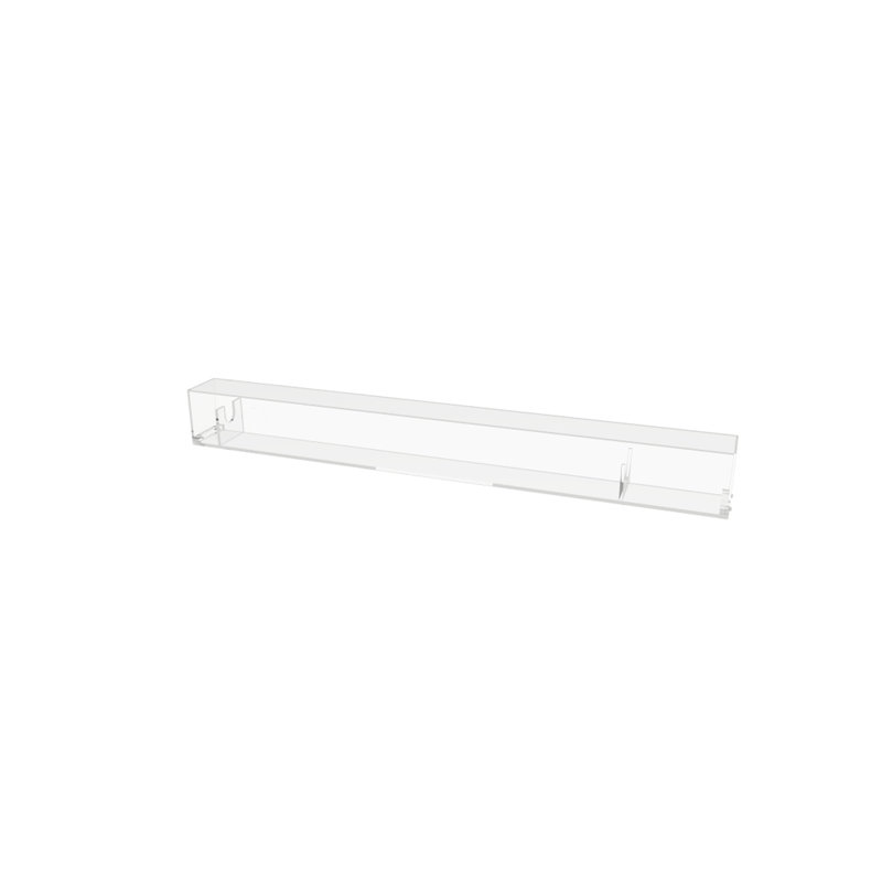 Petite table de baseball murale en acrylique transparent de format junior 31 po x 4 po x 4 po
