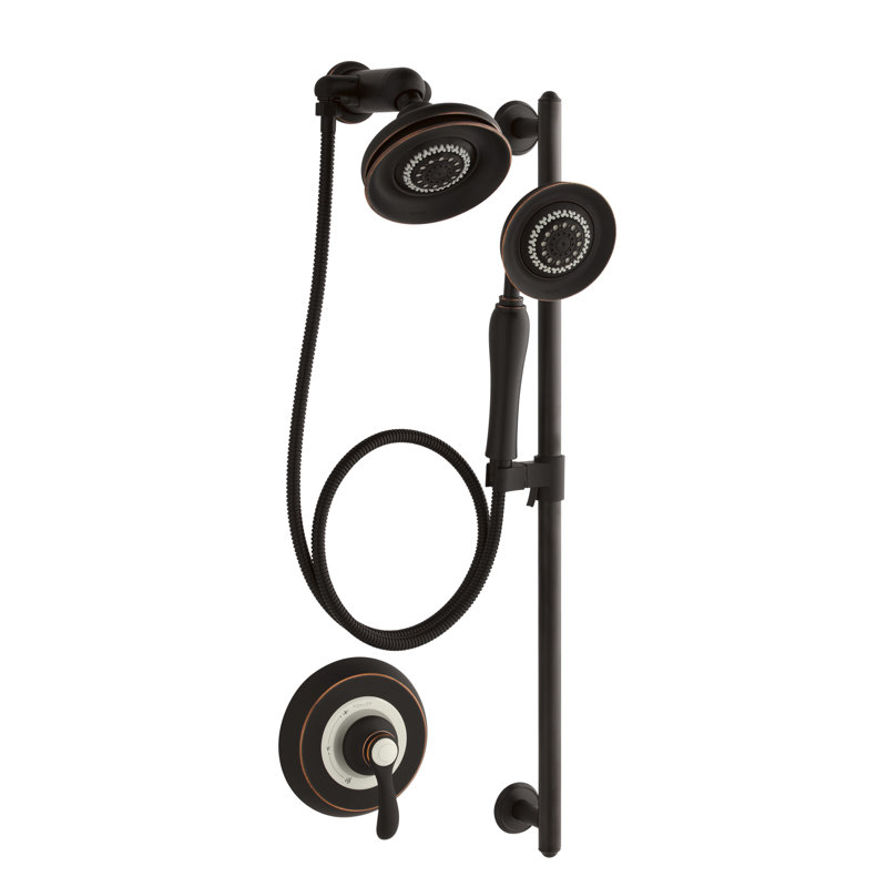Fairfax Essentials Performance Hand Shower Package with Rite-Temp - Includes Slide Bar and Hose, Oil Rubbed Bronze