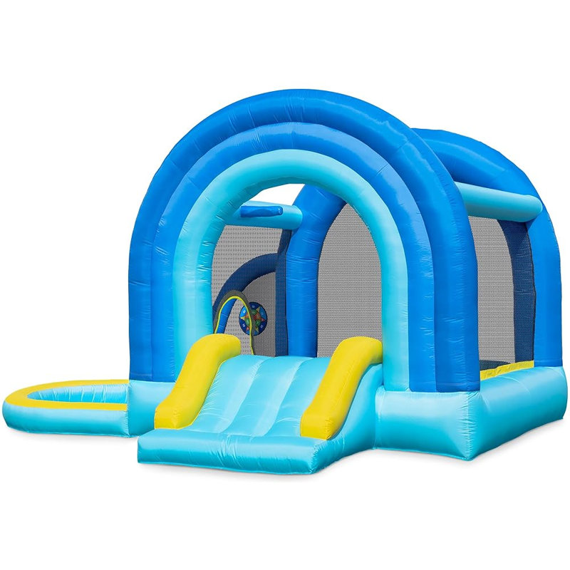 Jeu gonflable avec glissade pour enfants Outfunny, Blue