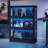  3-Tiers Curio Display  Cabinet With LED Lighting For Collectibles, Collectibles Toy Organizers Rack & Display Shelf Display Case Storage Cabinet, Black-842006209