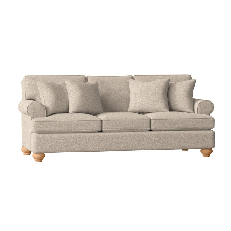Artisan Landing Sofa, Eggshell Crypton Performance; 0884-93, Sandalwood