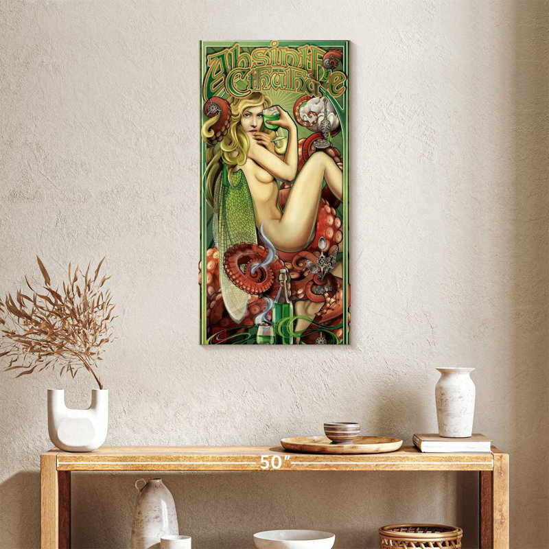 Absinthe Cthulhu, H 36 po x l 18 po