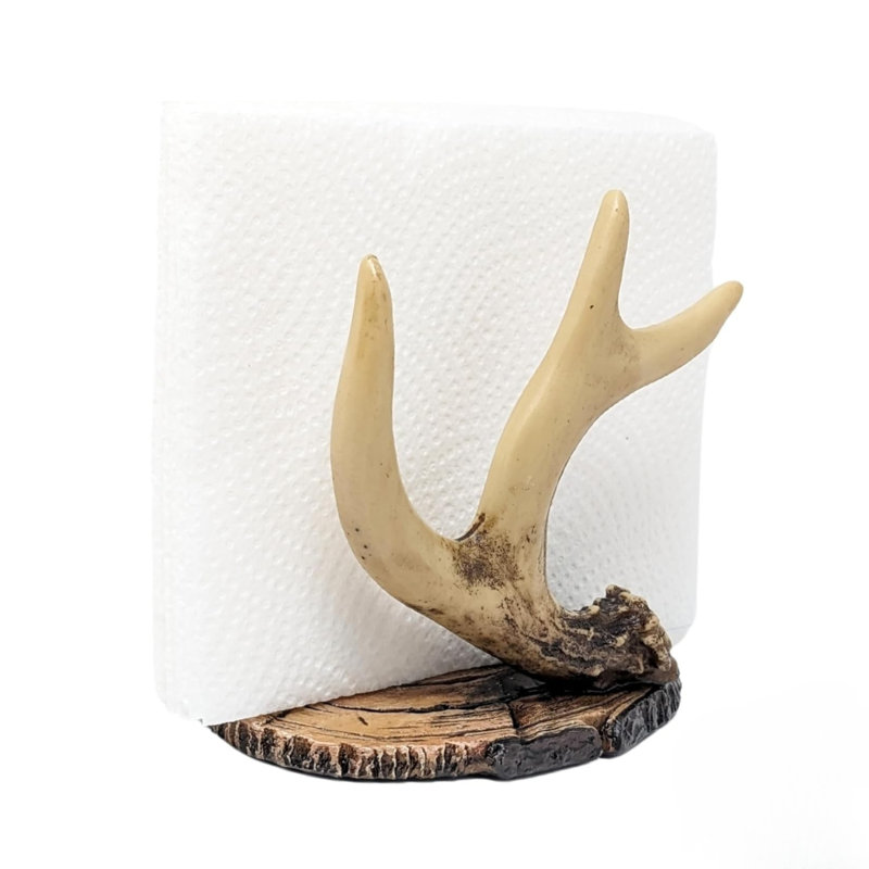 Organisateur de bois de cerf en résine rustique
