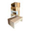 Escabeau moderne en bois et cerisier noyer-1967503395