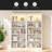 83" Tall Wood Bookcase Suite With Light Strip ,5-Tier Decor Bookcase Suite With Adjustable Shelves,Storage Organizer,Free Standing Storage Shelves Suite For Living Room,Home Office-206073684