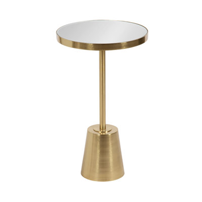 Hardeman Genuine Marble Pedestal End Table