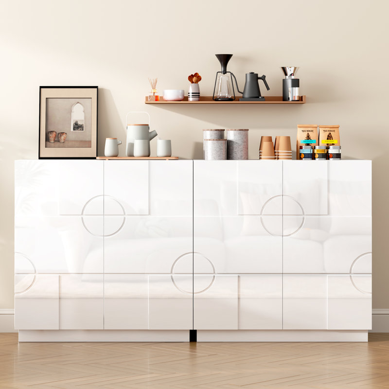 31.5" Accent Cabinet With Adjustable Shelves, White