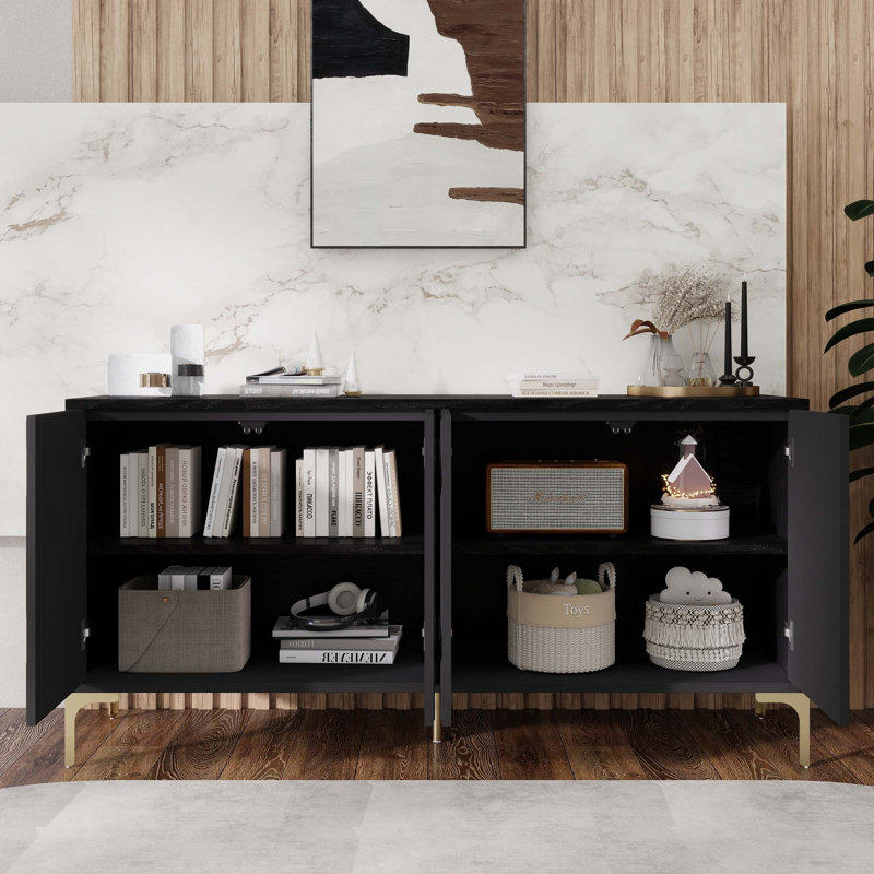 Buffet 60 po, Noir