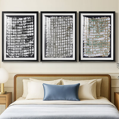Printed Mercurial I  -Custom Framed  Premium Print W Matt - 3 Pieces