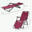 Folding Chaise Lounge Chair with Pillow and Pocket-1379652295