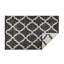 Tapis de couleur gris en coton panaché handwoven à tissage plat treillis Pettiford