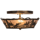 Fly Fishing Creek 2 - Light Semi Flush Mount