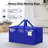 8 Pack Extra Large Heavy Duty Moving Bags, Blue Storage Bins With Lids, Reinforced Handles & Heavy-Duty Zippers Moving Boxes Storage Bags Totes For Clothes Packing, Dorms, College Supplies, Blue-126353831
