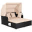 Coussins de table d'appoint pour terrasse en rotin
