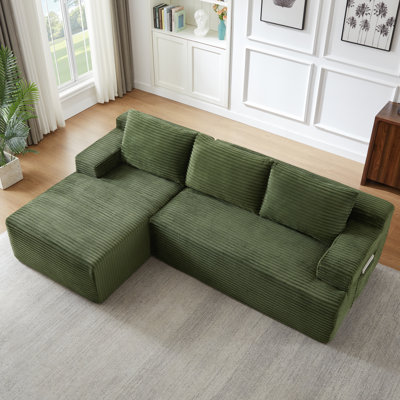 Exceptionally Plush L-Shaped Cloud Modular Sectional Sofa – Features Spacious Deep Seating, Zero Assembly Required, Seamlessly Transforms Into A Cozy Sleeper Couch, Crafted To Enhance Stylish Living Rooms