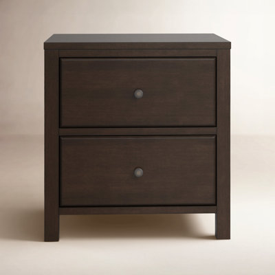 2-Drawer Mahogany Nightstand