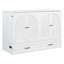 Lit escamotable double avec grands tiroirs, blanc-129436288