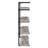 Shannock 46'' H Stainless Steel Floating Bookcase-368225511-294782419