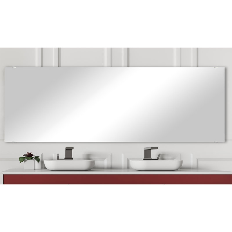 Miroir décoratif sans cadre Zarrea, 26,5 po x 70 po