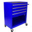 Chariot à outils multifonctionnel 4 tiroirs - bleu. Acier robuste et thermolaqué. Simple - accès au tiroir. 4 po 2 verrouillables, 2 rotatives. Espace de rangement supplémentaire. 23,84 * 13 * 29,67 Bleu 4 roulé à froid-435774373