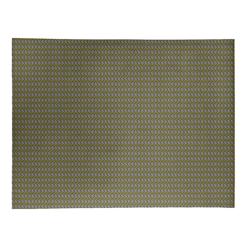 Tapis jaune/blanc à rayures classic, Rectangle 2 pi x 3 pi