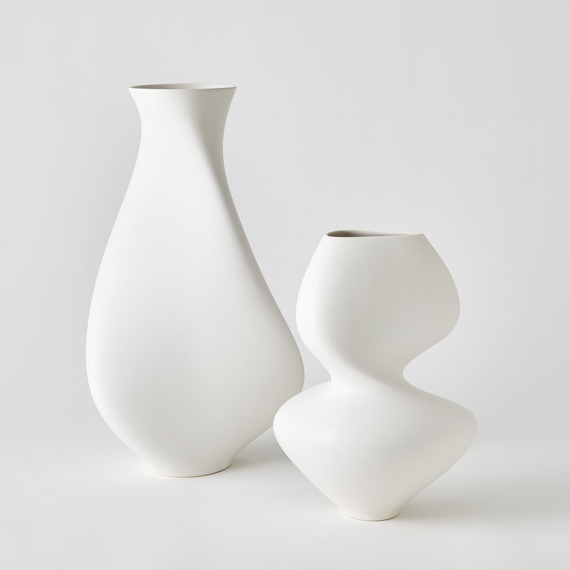 Serenity Vase-Matte White
