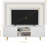 Round Corner TV Stand Entertainment Center – Modern Storage Cabinet & Cable Management for TVs Up to 65"-1223016290