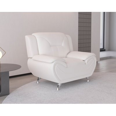 Faux Leather Armchair