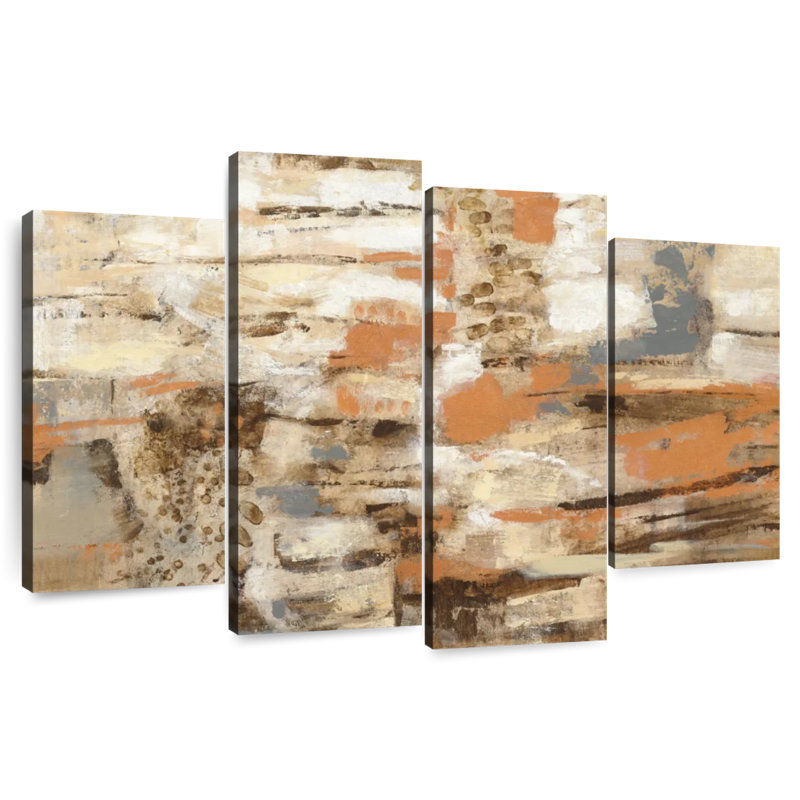 Avery Copper And Wood IV, 22" H x 36" W