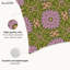 Housse de coussin floral en polyester