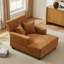 Chaise longue rembourrée en tissu 39,76 po-1984748421