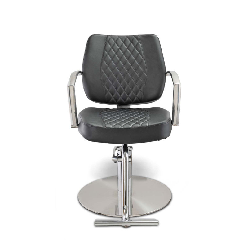 Fauteuil de salon 26,5 po en similicuir, Similicuir noir