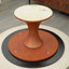 Table basse Mid-Century moderne en marbre effet pierre de marbre-1737509384-1746283936