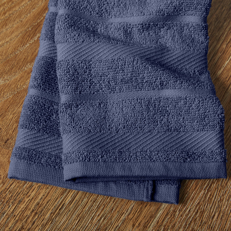 KitchenAid Albany Kitchen Towel 4-Pack Set, Navy