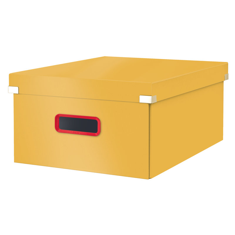 Cosy Metal Storage Bin, Yellow